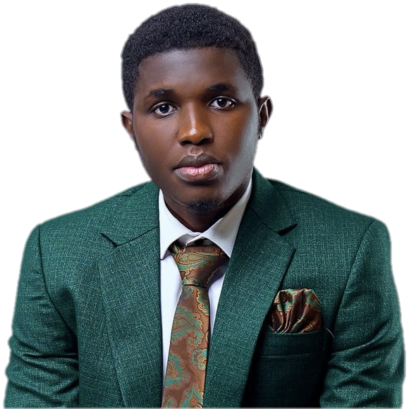 Studio portrait of Okao Emmanuel